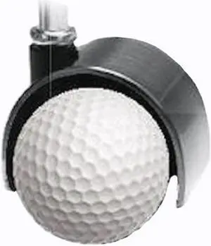 Madico Deco Stickers for 2-3" Dual Wheel Casters- Golf Balls (10 Pack)