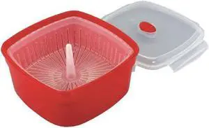 3-Piece Microwave Steamer and Storage Containers: Cook, Store, and Go