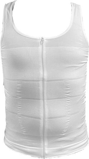 Zip Zap Shirt for Men: Instant Slimming and Posture Support (2XL)