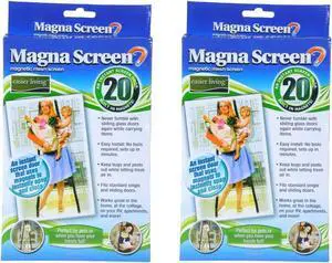 Magna Mesh Screen-- Magnetic Closing Mesh Door - Two Pack