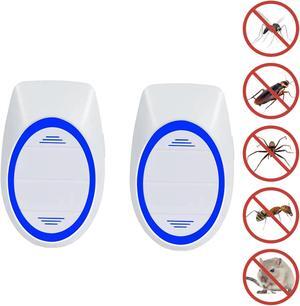 Ultrasonic Pest Repeller 2-Pack by TV Time Direct for Home and Office Use