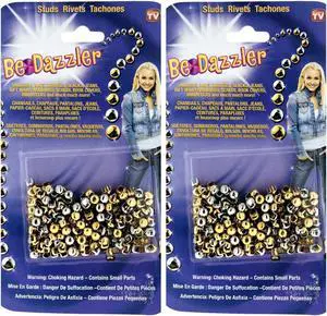 Be-Dazzler Gold and Silver Studs Refill  300 Pieces