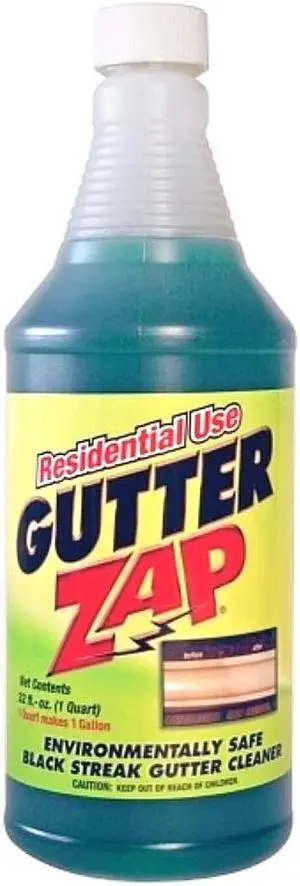 Gutter Zap Environmentally Safe Black Streak Residential, 32 fl oz. (1 Quart)