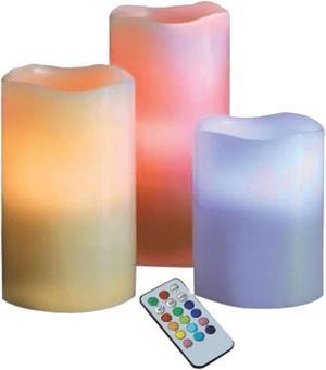 LED Remote Control Electronic Candle - 3 Piece Set