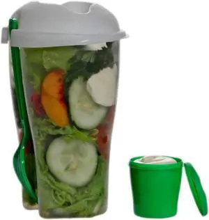 Salad Fresh To Go: Salad Container with Dressing and Fork