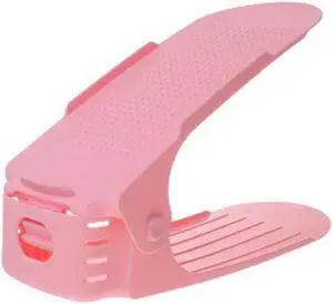 Shoe Double Decker - Efficient Space-Saving Organizer- Pink