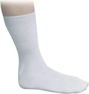 Diabetic Support Socks - White, Medium Size for Comfort