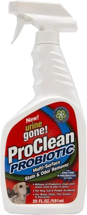 Urine Gone ProClean Stain and Odor Remover  20 Fl Oz