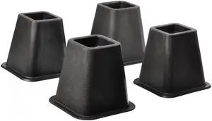 Bed Lifters - 4 Piece Set - Black