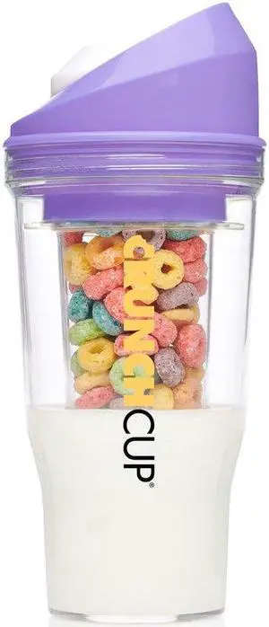 The CrunchCup XL - A Portable Cereal Cup  -  Purple