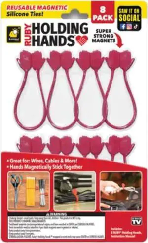 Ruby Holding Hands - Magnetic Silicone Ties
