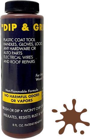 Dip and Grip Rubberized Plastic Coating (Brown) 8 fl. oz