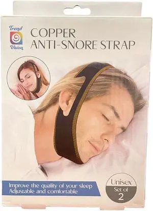 Copper Anti-Snore Strap - Unisex- Set of 2