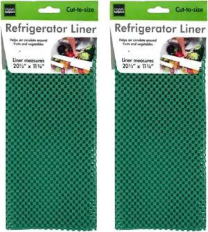 Double Pack Cushioned Refrigerator Liners - Stylish Protection for Your Food