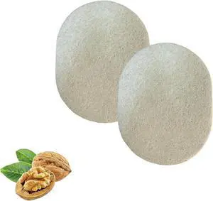 Walnut Facial Exfoliating Sponges (2-Pack)