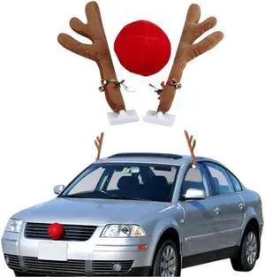 Novelty Reindeer Car Decorating Kit  Festive Holiday Fun
