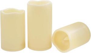 Flameless LED Candle Set (3-Pack) with Remote Control