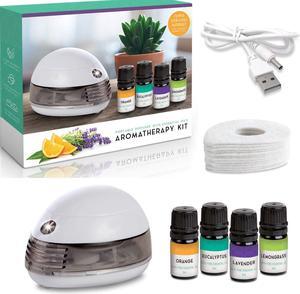 Portable Diffuser with Essential Oils Aromatherapy Kit