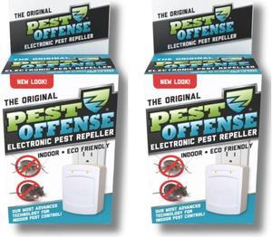 Pest Offense POBD-I-01 Original Electronic Pest Repeller- 2 Pack
