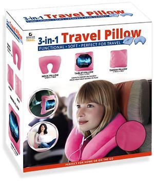 3-in-1 Travel Pillow  The Perfect Neck, Back, & Tablet Companion