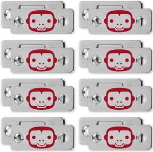 RUBY Monkey Magnets - Cabinet and Drawer Magnet Sets - 8 Sets