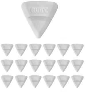 Ruby Space Triangles, 18-Pc Hanger Hooks, White
