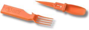 4-in-1 Snapatite+ Utensil Set - Spoon, Knife, Fork, Bottle Opener (Orange)