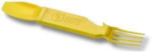 4-in-1 Snapatite+ Utensil Set - Spoon, Knife, Fork, Bottle Opener (Yellow)