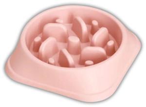 Anti-Choke Slow Feeder Pet Bowl - PINK