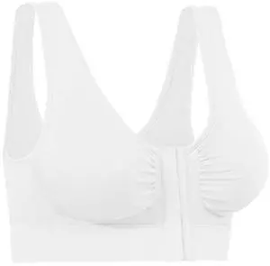 Miracle Bamboo Comfort Bra - White- Medium (Bust 35"-37")