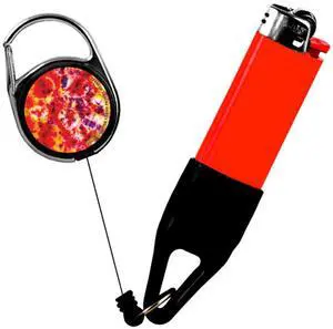 Lighter Leash Retractable Lighter Holder -  Tye Dye - Standard Size (1)