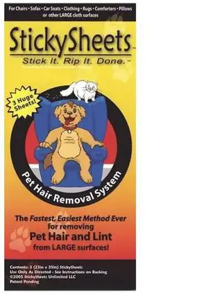Sticky Sheets - Pet Hair Removal System - Single Sheet