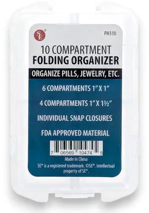 10 Compartment Folding Organizer