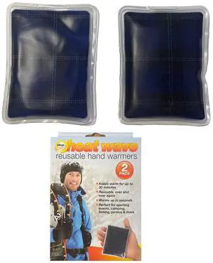Heat Wave Reusable Hand Warmers - 2 Pack