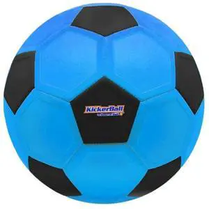 KickerBall by Swerve Sports  Curve & Trick Soccer Ball  Electric Blue