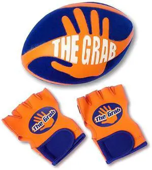 The Grab by Swerve Ball -Super Grip Football Includes 2 Gloves