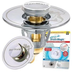 Mer-Maid Drain Magic Universal Sink Stopper Mer-Maid Drain Magic Universal Sink Stopper