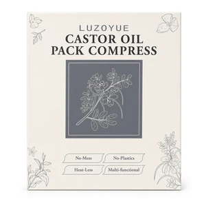 Castor Oil Pack Wrap Kit for Menstrual Cramp Comfort Castor Oil Pack Wrap Kit for Menstrual Cramp Comfort