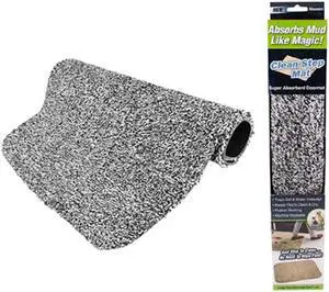 Clean Step Mat Doormat - Gray (18" x 28")