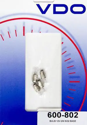 VDO Type A - 9/32"(7mm) Metal Base Bulb - 4-Pack [600-802]