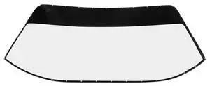 Windshield Precut and Drilled w/Blk Border Windshield Precut and Drilled w/Blk Border