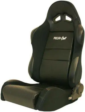 Sportsman Racing Seat - Left - Black Vinyl/Vlour