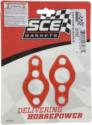 SBC Water Pump Gasket Set w/Steel Carrier 2pk