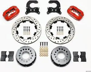 Brake Kit Rear Chevy 12- Bolt Billet Caliper Red