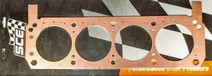 Cylinder Head Gasket, Pro Copper, 4.060 in Bore, 0.043 in Compression Thickness, Copper, Driver Side, Small Block Ford,