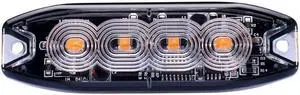 RS3020BSP - Strobe PRO Series 4-LED Ultra Thin Strobe Marker w/ Clear Lens (White/Amber)