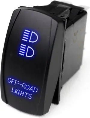 RSLJ11B - LED Rocker Switch w/ Blue LED Radiance (Off-road Lights)