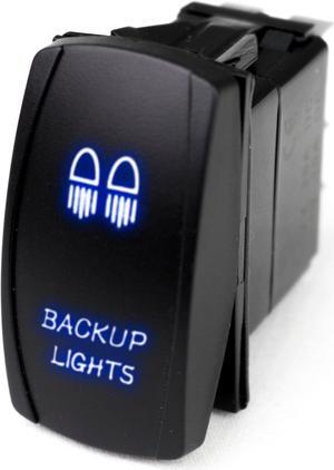 RSLJ2B - LED Rocker Switch w/ Blue LED Radiance (Backup Lights)