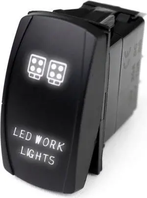 RSLJ36W - LED Rocker Switch w/ White LED Radiance (LED Work Lights)
