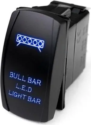 RSLJ46B - LED Rocker Switch w/ Blue LED Radiance (Bull Bar LED Light Bar)